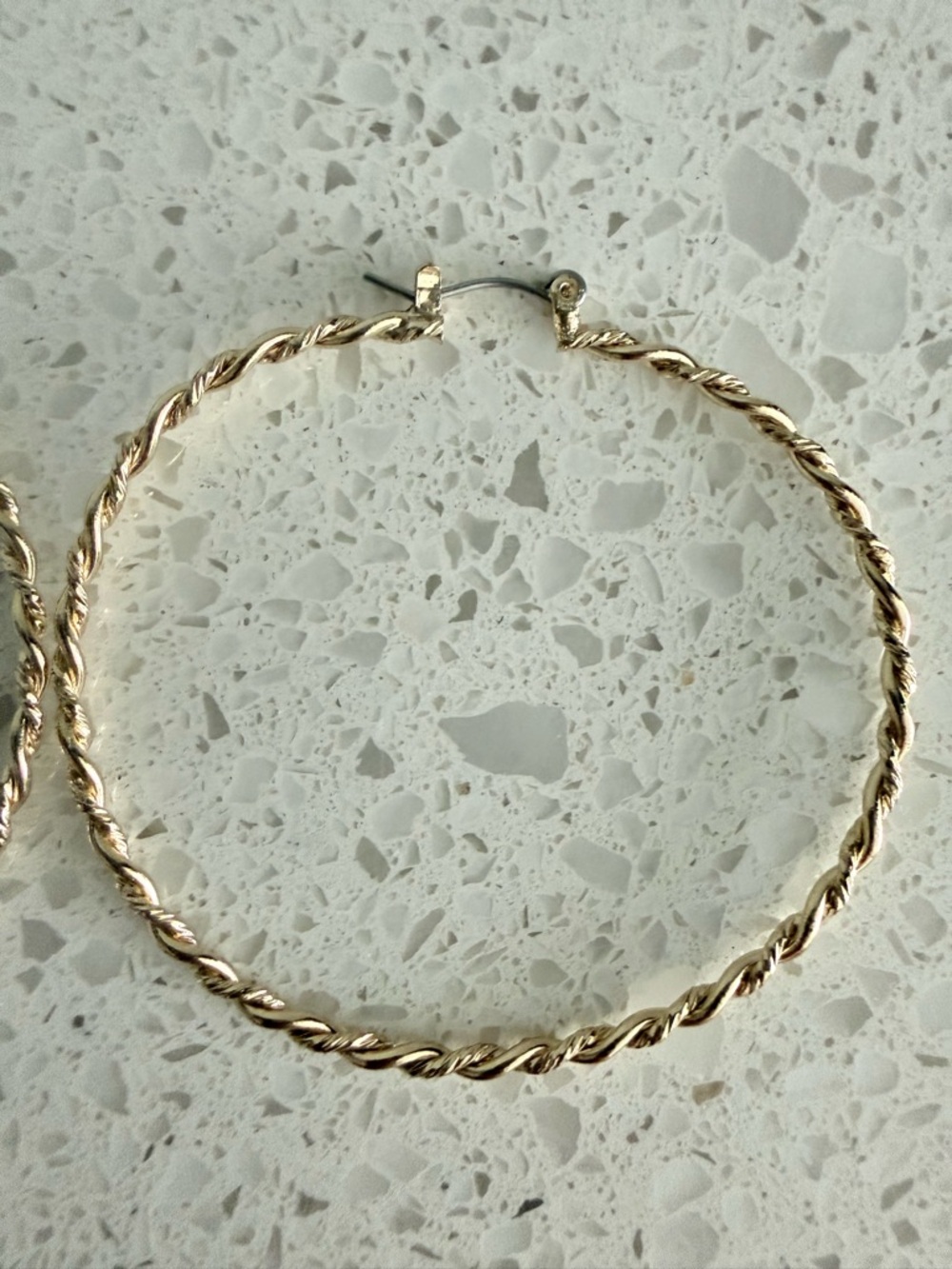 Gold-Tone Twisted Hoop Earrings - Women's Fashion Jewelry